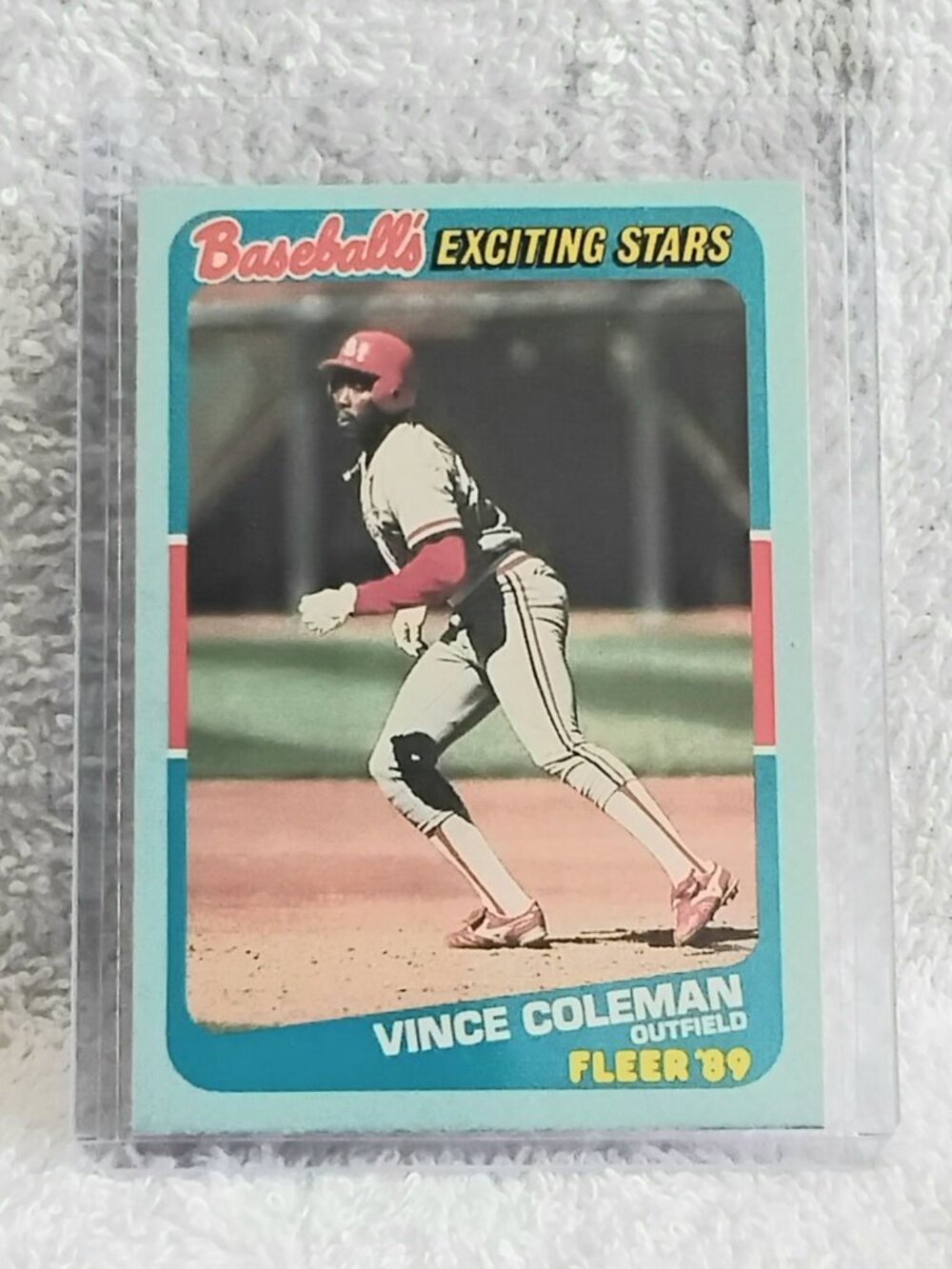 5/$20 Mint 1989 Fleer Vince Coleman Baseball's Exciting Stars MLB Card 7!!